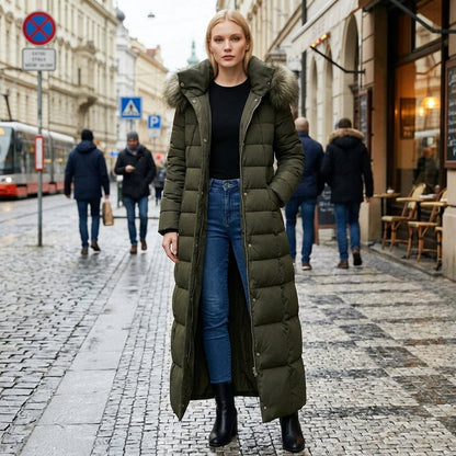 Greer | Women's Belted Quilted Puffer Coat for Winter