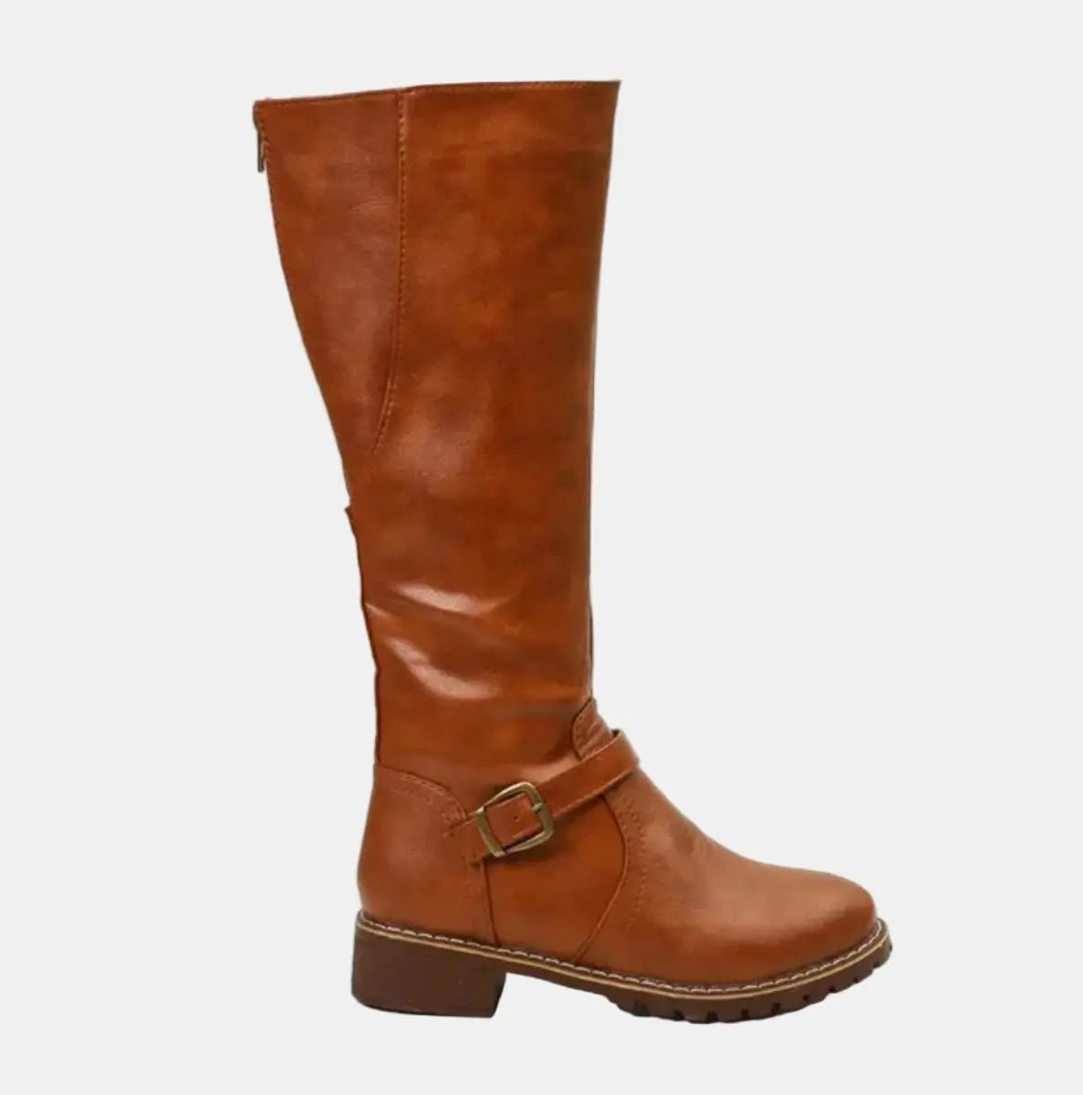 Jeanne | Women's Knee-High Buckle Riding Boots