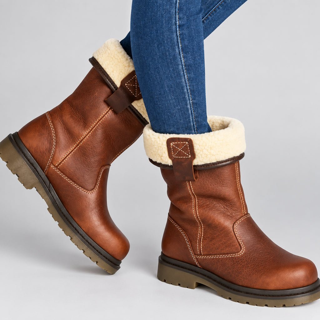 Kira | Winterliche Wanderstiefel für Damen bis zur Wadenmitte