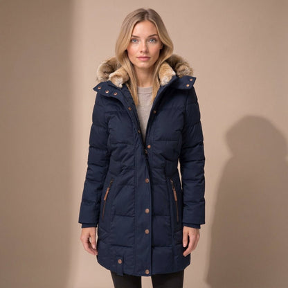 Indie | Women's Longline Quilted Hooded Parka