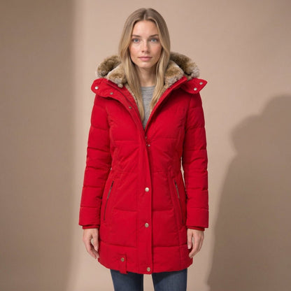 Indie | Women's Longline Quilted Hooded Parka