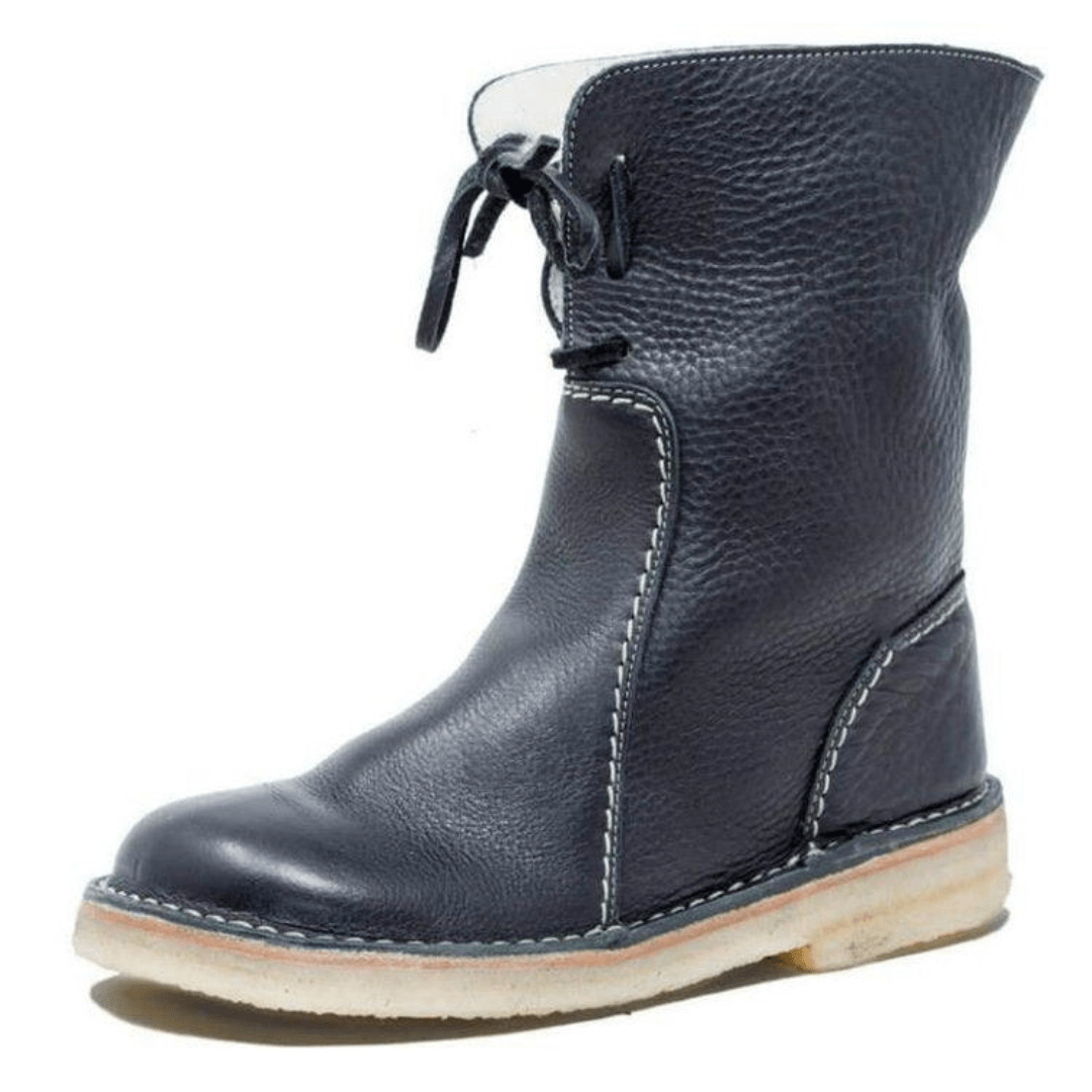 Blair | Women's Mid-Calf Winter Boots with Tie Back