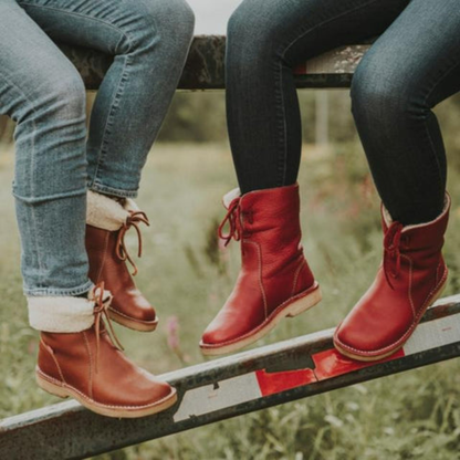 Blair | Women's Mid-Calf Winter Boots with Tie Back
