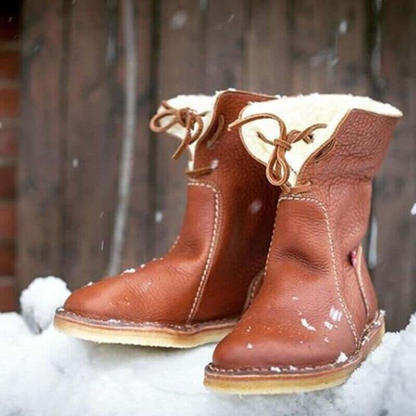 Blair | Women's Mid-Calf Winter Boots with Tie Back