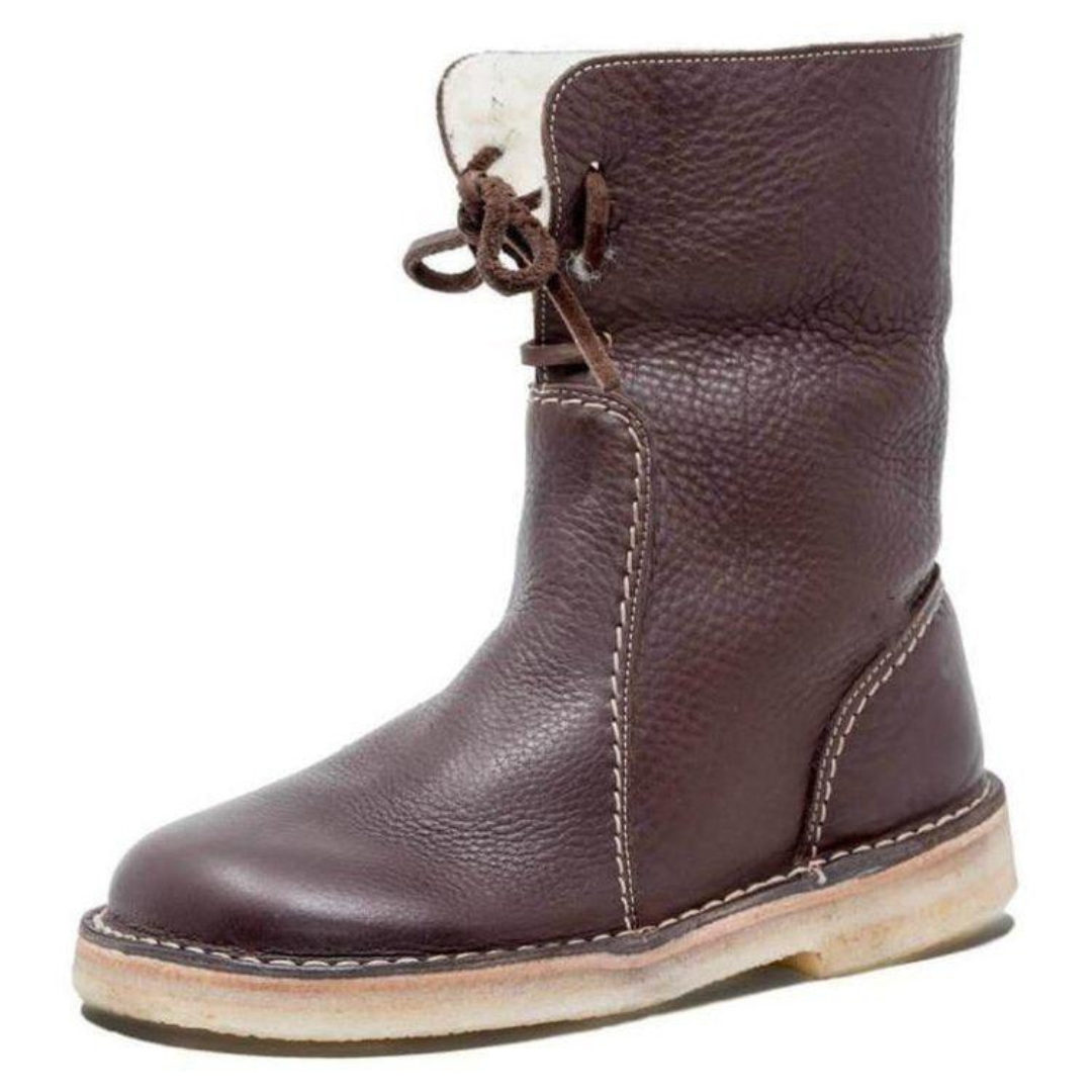Blair | Women's Mid-Calf Winter Boots with Tie Back