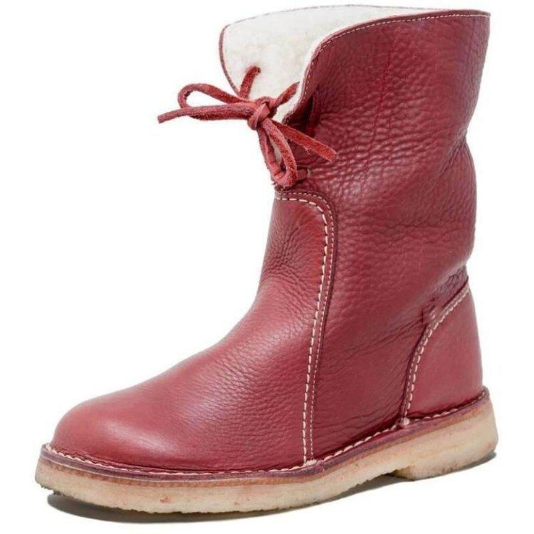 Blair | Women's Mid-Calf Winter Boots with Tie Back