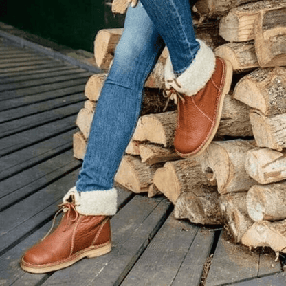 Blair | Women's Mid-Calf Winter Boots with Tie Back