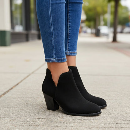 Yasmin | Botines de tacón ancho para mujer