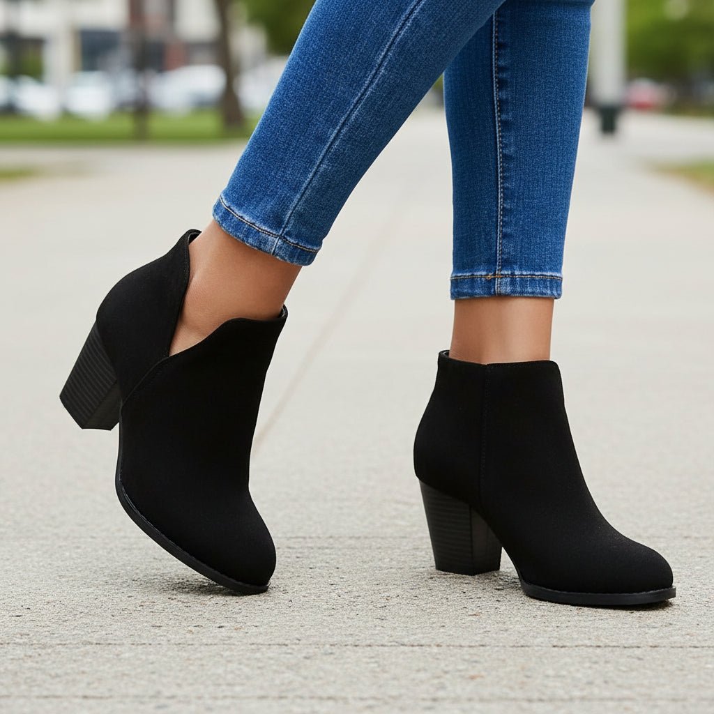 Yasmin | Botines de tacón ancho para mujer