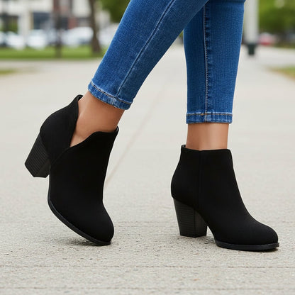Yasmin | Botines de tacón ancho para mujer