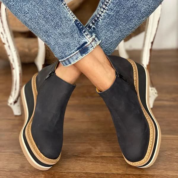 Nova | Damen-Stiefeletten mit Reißverschluss und einfachem Verschluss