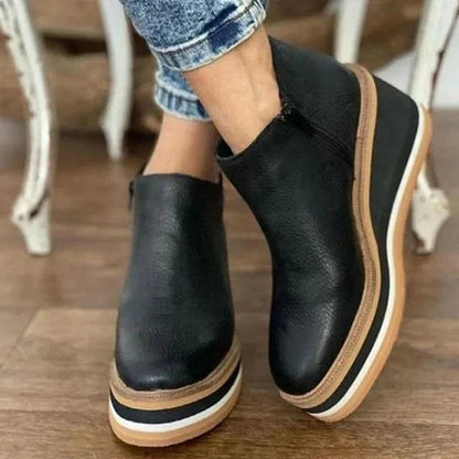 Nova | Damen-Stiefeletten mit Reißverschluss und einfachem Verschluss