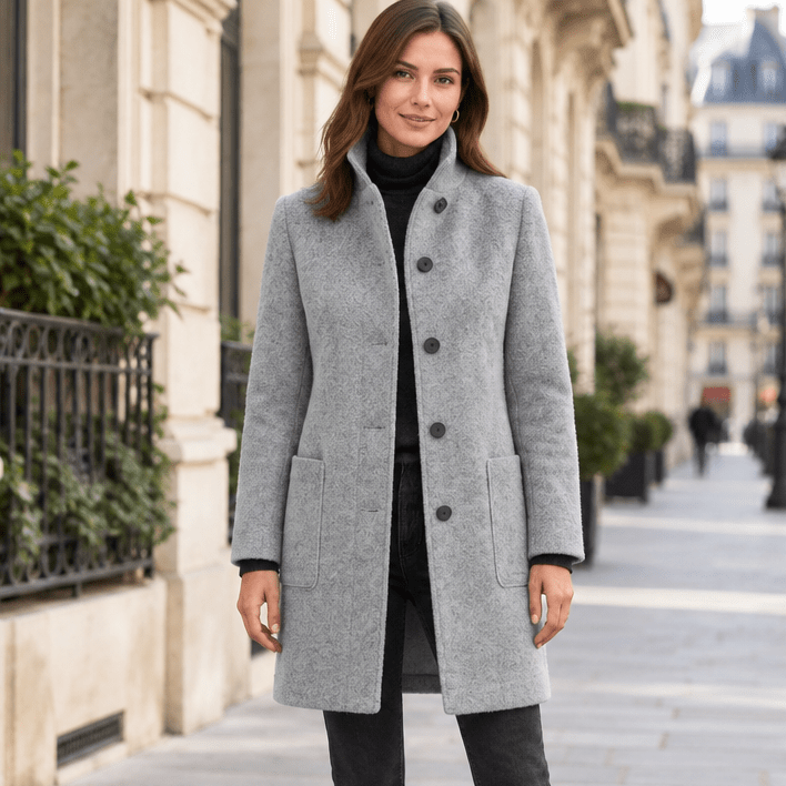 Nika | Women's Longline Winter Cardigan Coat with Pockets