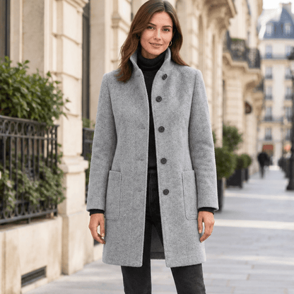 Nika | Women's Longline Winter Cardigan Coat with Pockets