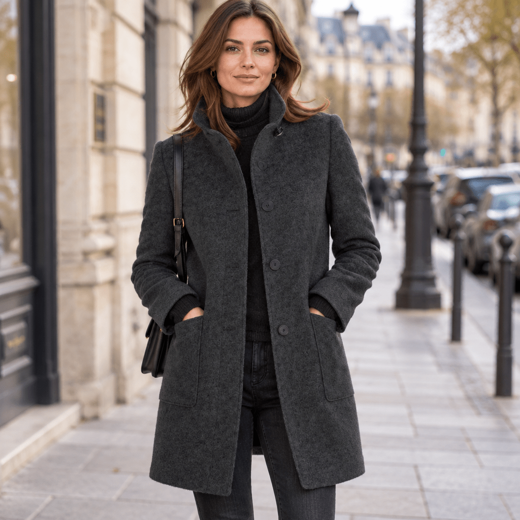 Nika | Women's Longline Winter Cardigan Coat with Pockets