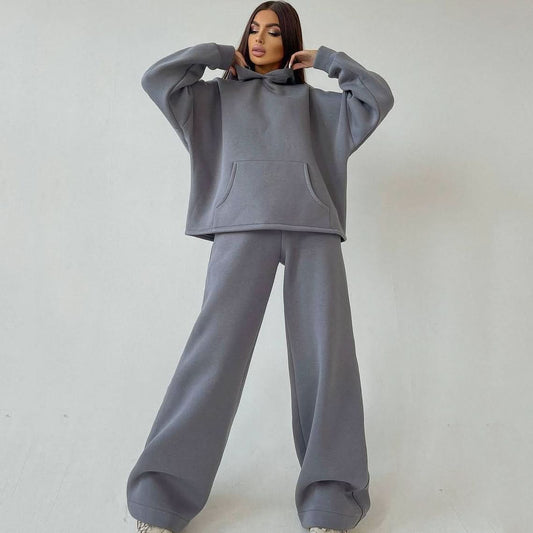Lyra | Women's Oversized Hoodie and Flare Trousers Set